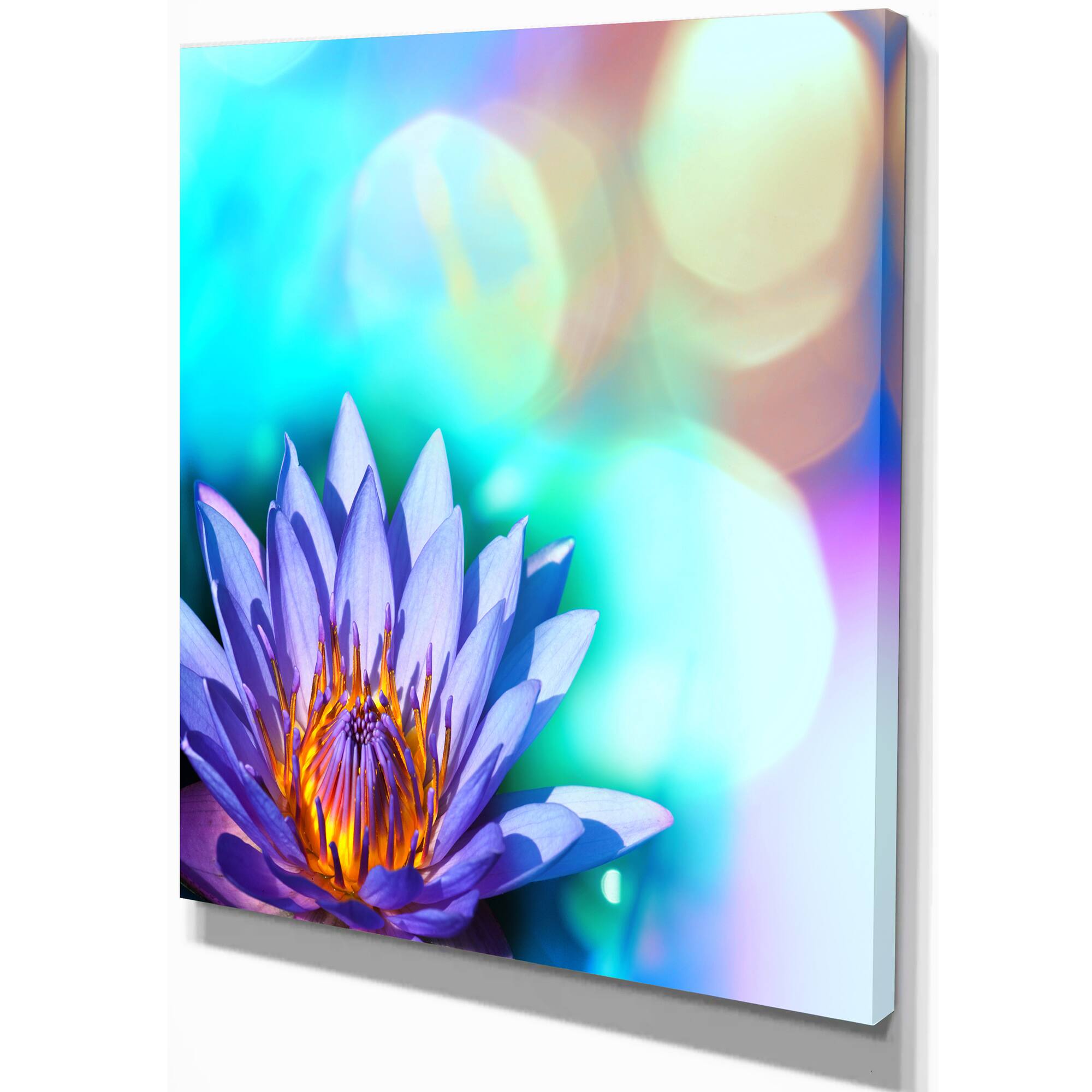 Designart - Blossoming Purple Lotus Flower